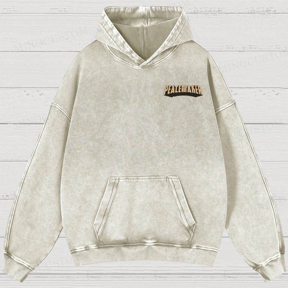 Peacemaker No.1 Comic Washed Hoodies 