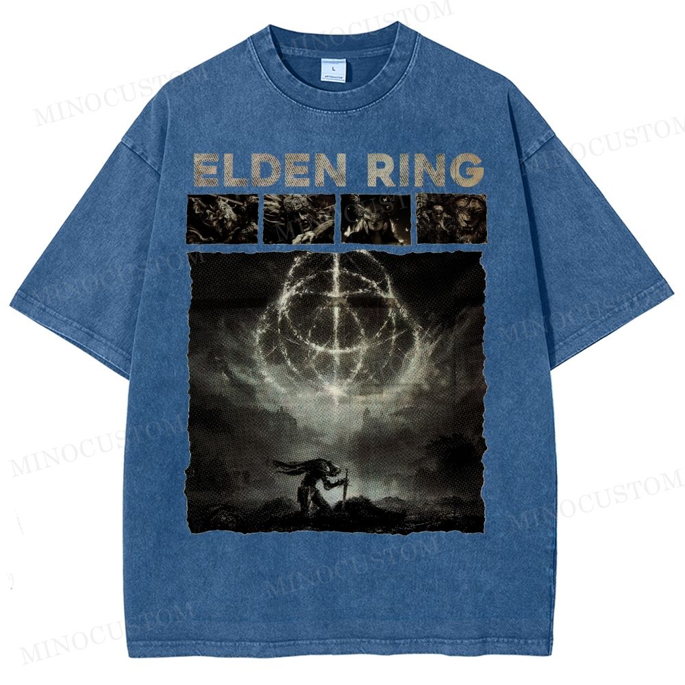 Elden Ring Dark Fantasy Washed T-Shirt 