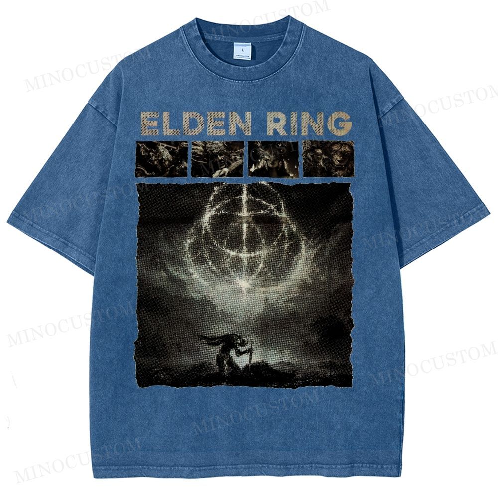 Elden Ring Dark Fantasy Washed T-Shirt 