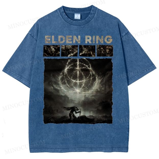 Elden Ring Dark Fantasy Washed T-Shirt 