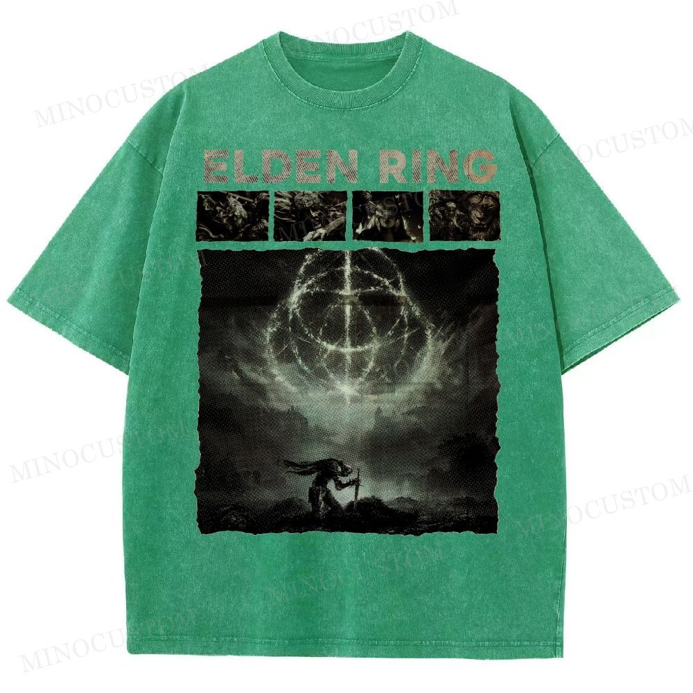 Elden Ring Dark Fantasy Washed T-Shirt 