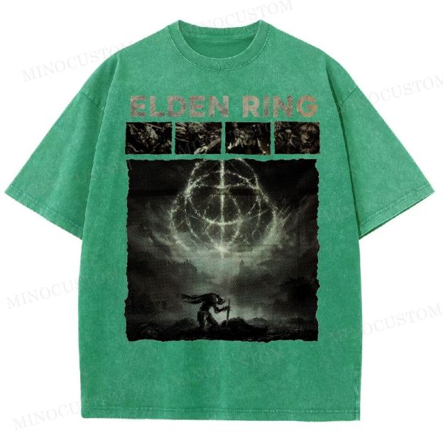 Elden Ring Dark Fantasy Washed T-Shirt 