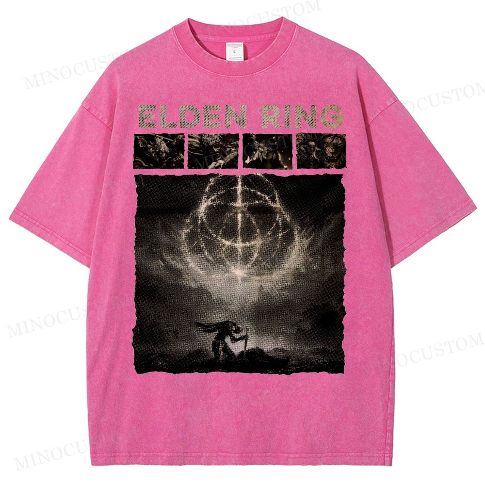 Elden Ring Dark Fantasy Washed T-Shirt 
