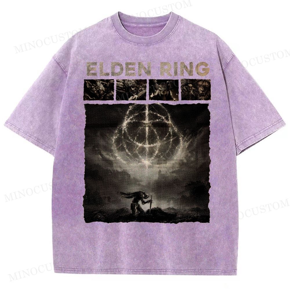 Elden Ring Dark Fantasy Washed T-Shirt 