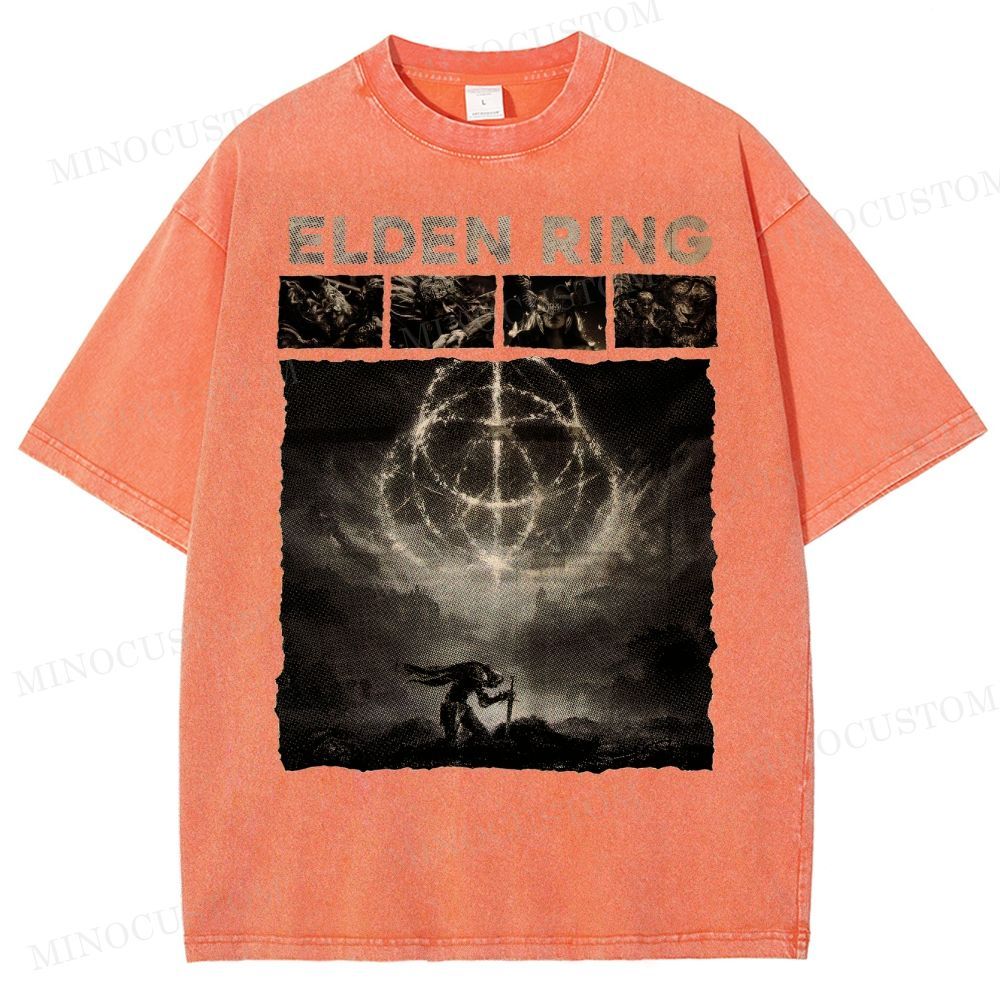 Elden Ring Dark Fantasy Washed T-Shirt 