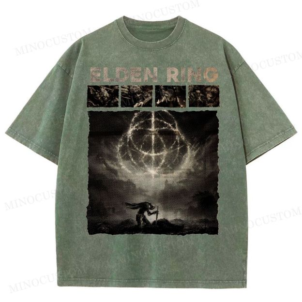 Elden Ring Dark Fantasy Washed T-Shirt 