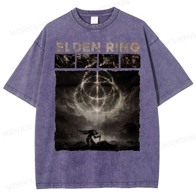 Elden Ring Dark Fantasy Washed T-Shirt 
