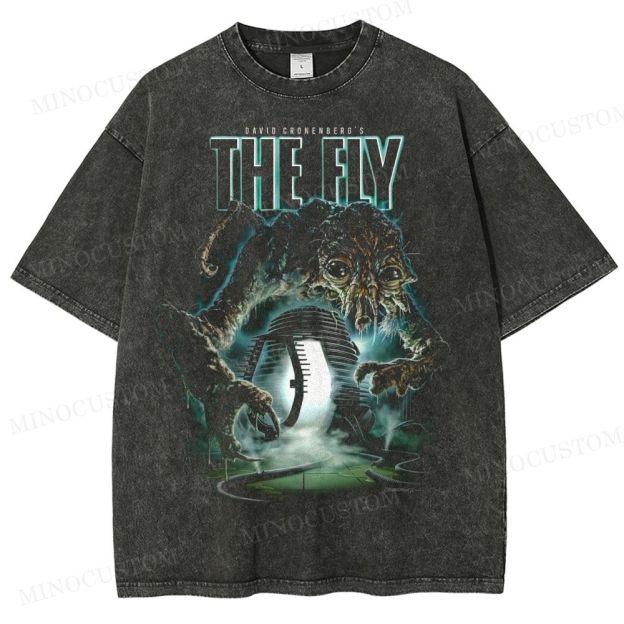 Cronenberg Body Horror Washed T-Shirt 