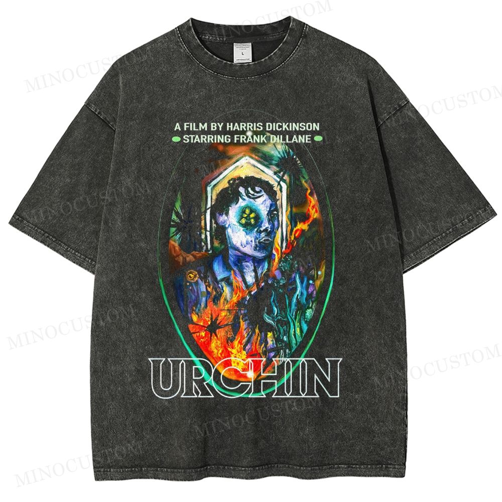 Urchin (2025) Drama Surreal Retro Portrait Graphic Washed T-Shirt