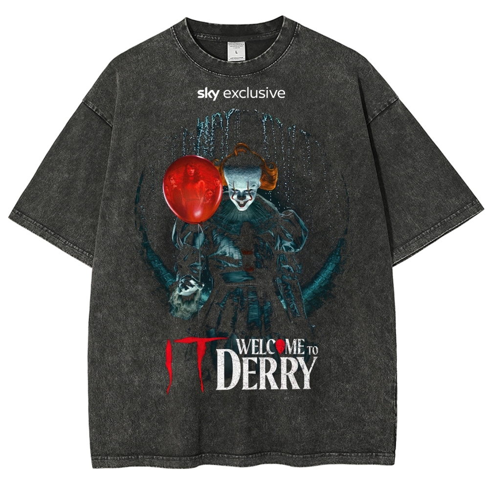 Welcome to Derry Horror Washed T-Shirt