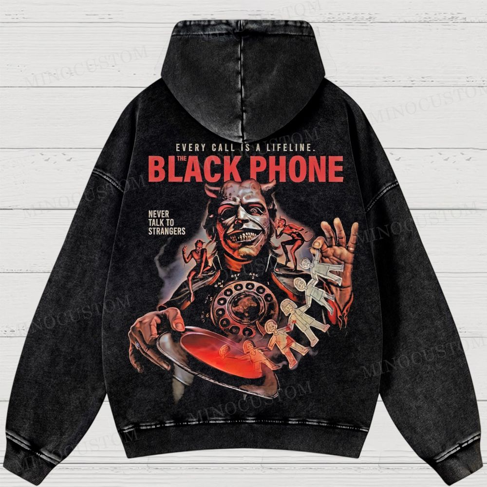 The Black Phone Washed Hoodies 