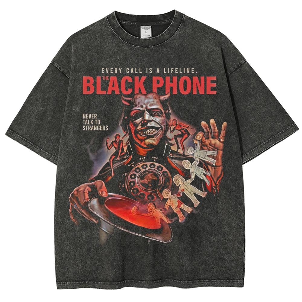 The Black Phone  Washed T-Shirt 