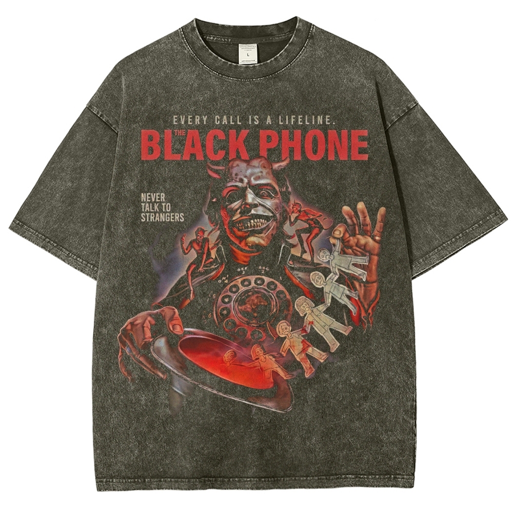 The Black Phone  Washed T-Shirt 
