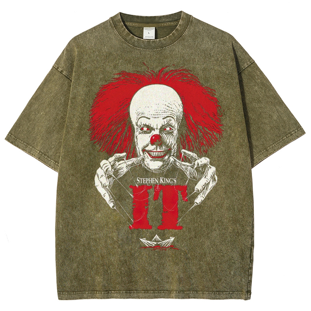 Stephen King's IT Pennywise Puppetmaster Washed T-Shirt 