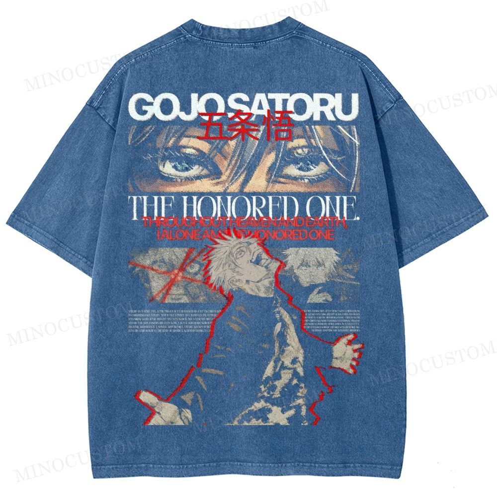 Gojo Satoru “The Honored One” Washed T-Shirt 