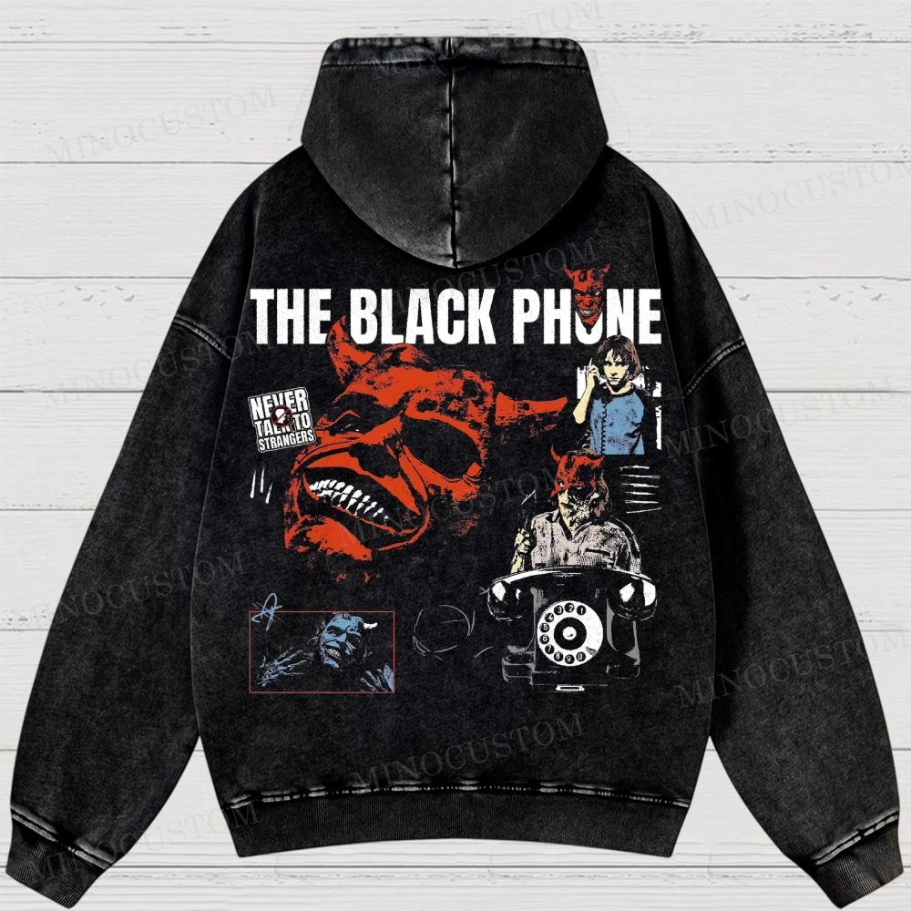 Vintage Scary Movie Washed Hoodies 