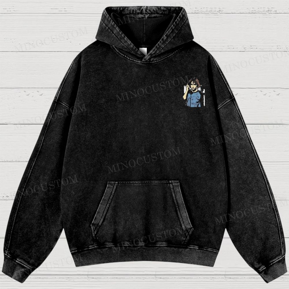 Vintage Scary Movie Washed Hoodies 