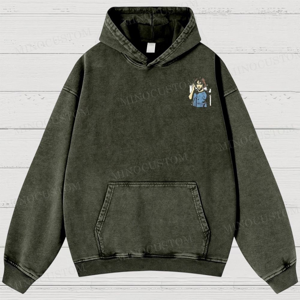 Vintage Scary Movie Washed Hoodies 