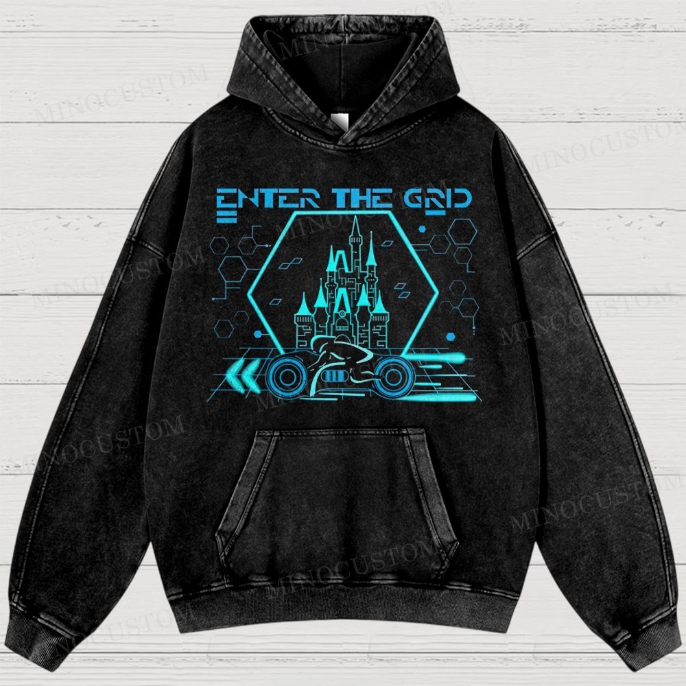  Tron Lightcycle Run Washed Hoodies