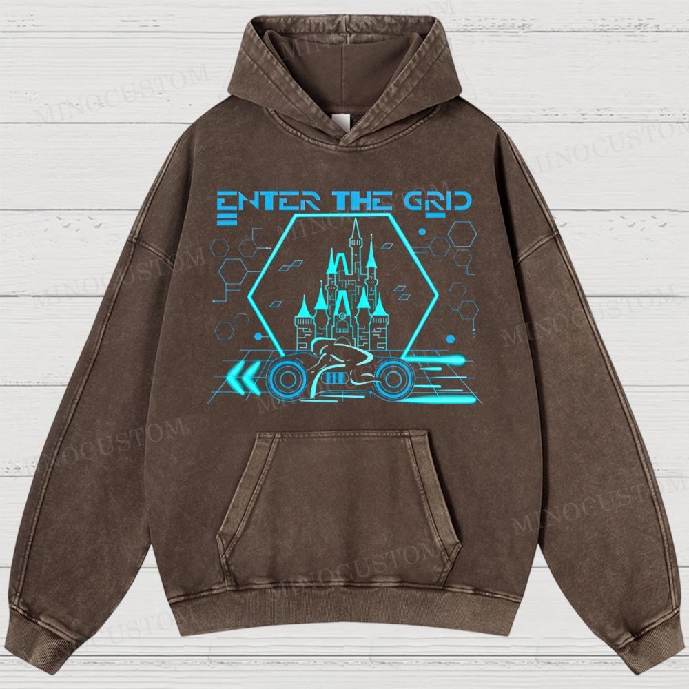  Tron Lightcycle Run Washed Hoodies