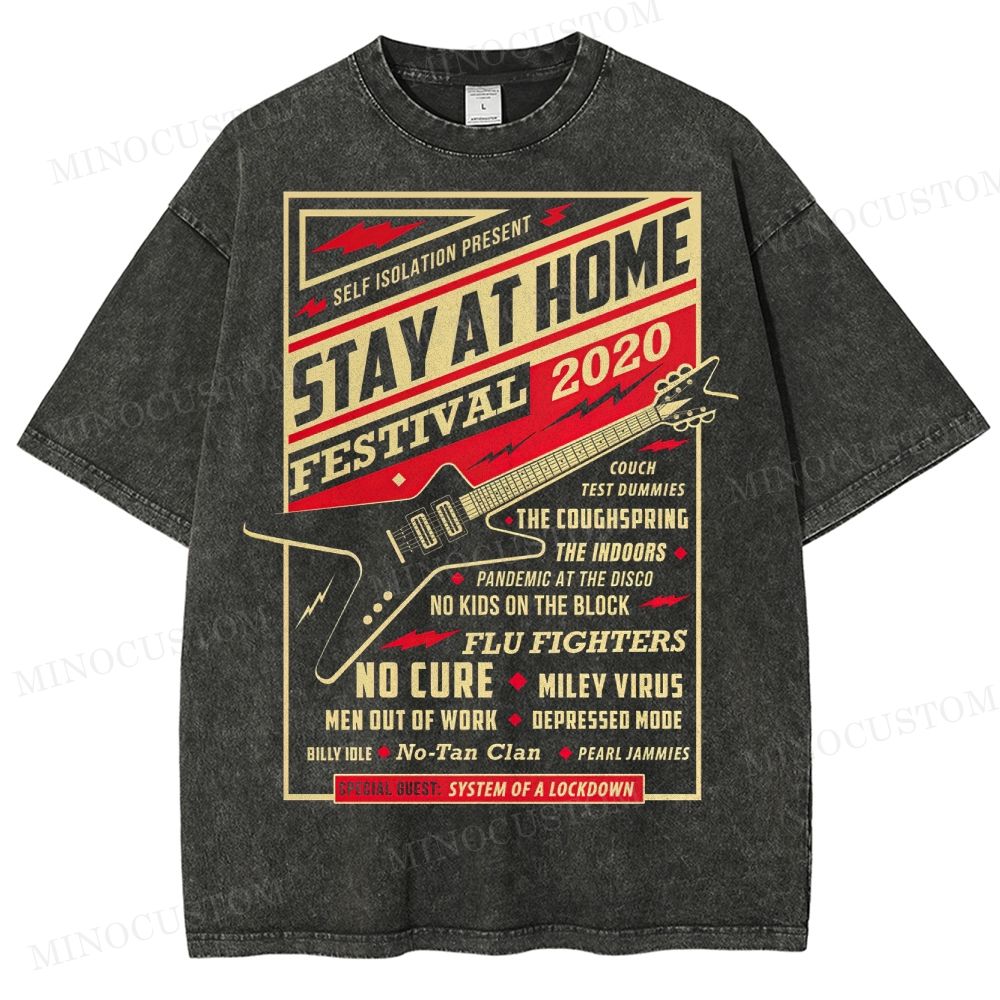Stay At Home Festival Washed T-Shirt 