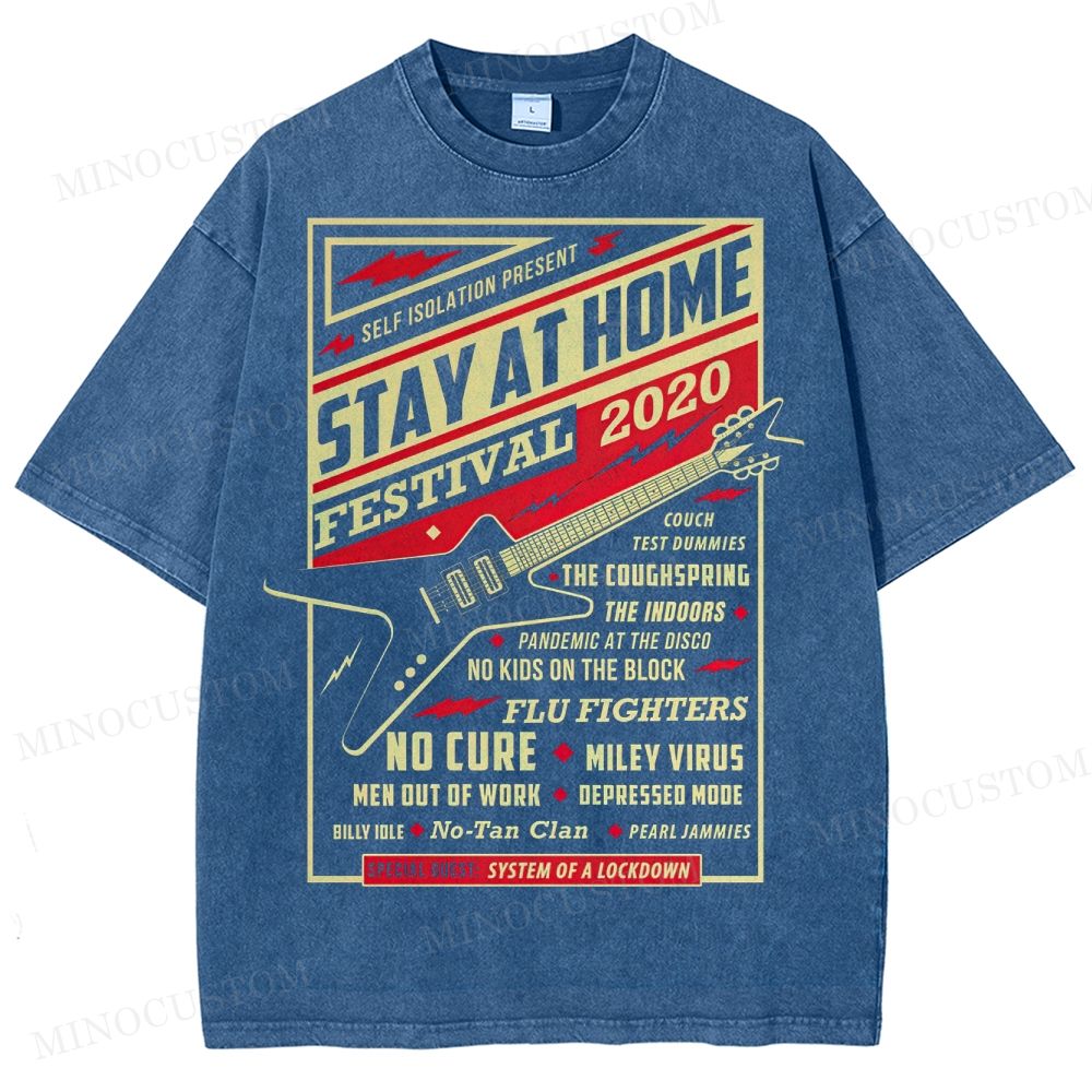 Stay At Home Festival Washed T-Shirt 