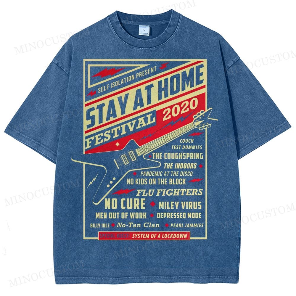 Stay At Home Festival Washed T-Shirt 