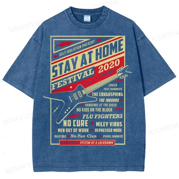 Stay At Home Festival Washed T-Shirt 