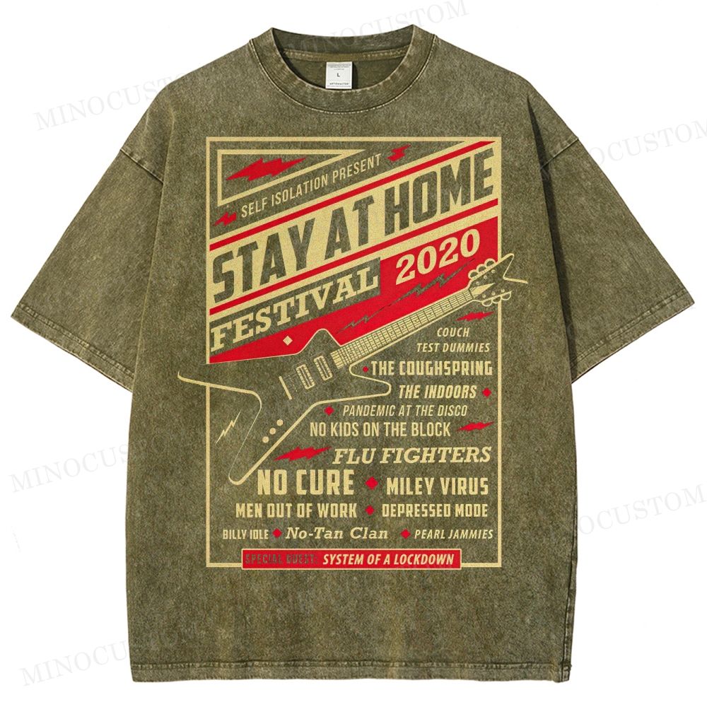 Stay At Home Festival Washed T-Shirt 