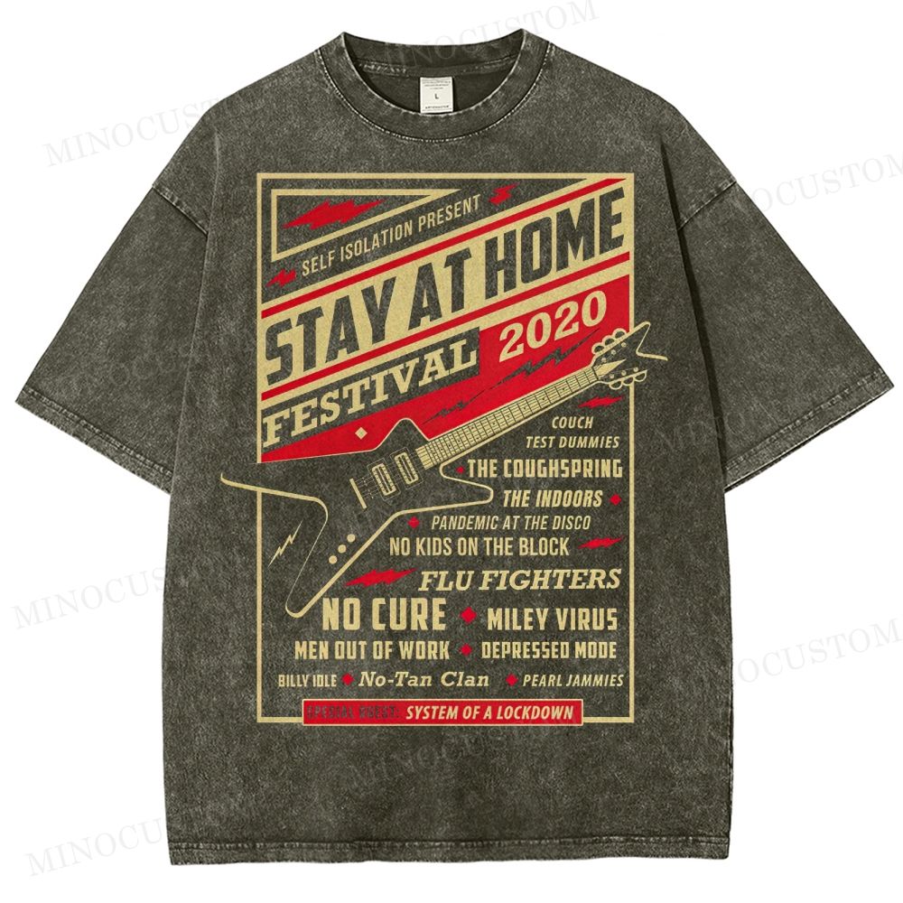 Stay At Home Festival Washed T-Shirt 