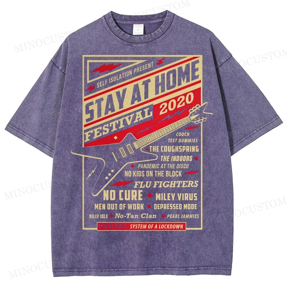 Stay At Home Festival Washed T-Shirt 