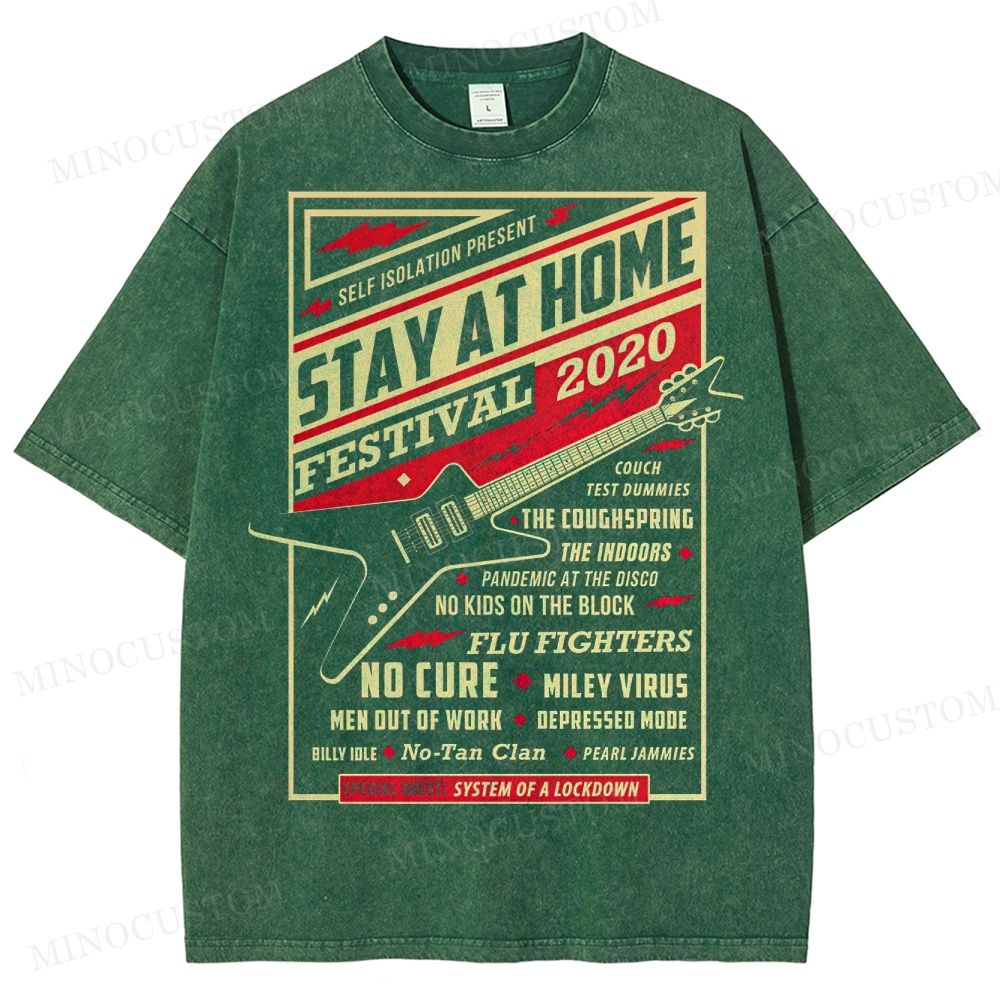 Stay At Home Festival Washed T-Shirt 