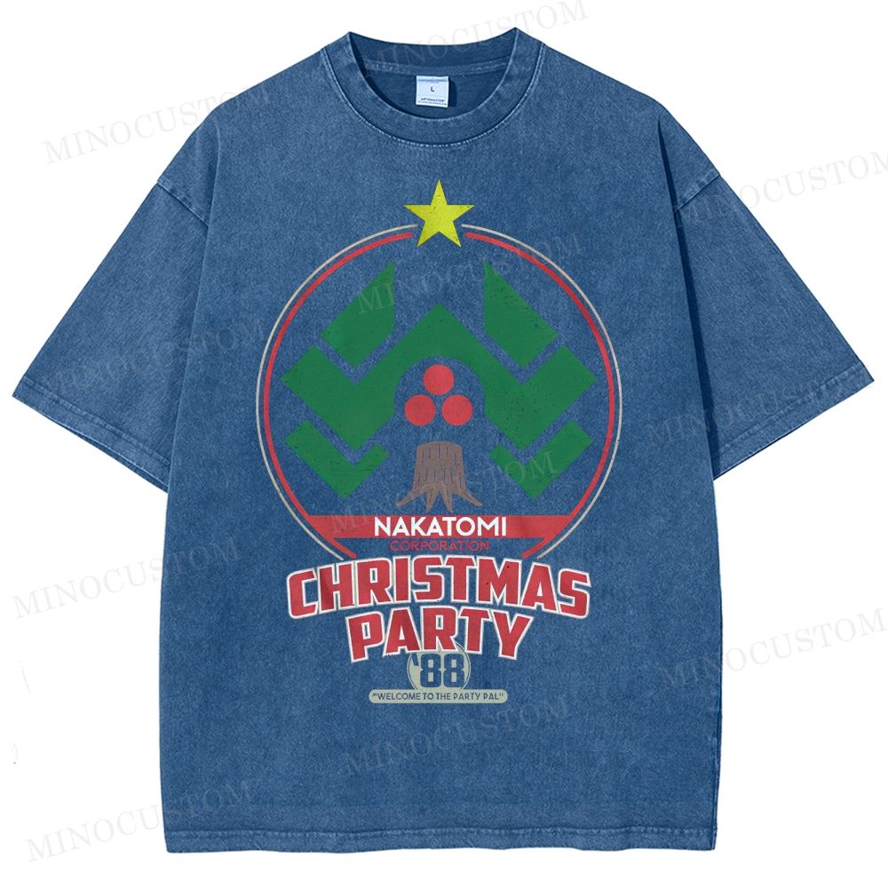 Nakatomi Christmas Party  Washed T-Shirt 