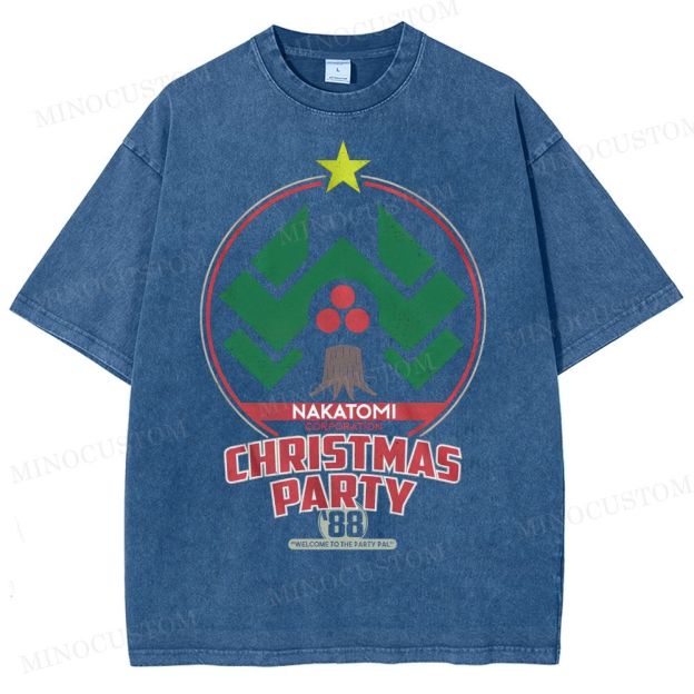 Nakatomi Christmas Party  Washed T-Shirt 