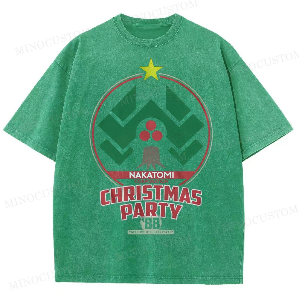 Nakatomi Christmas Party  Washed T-Shirt 