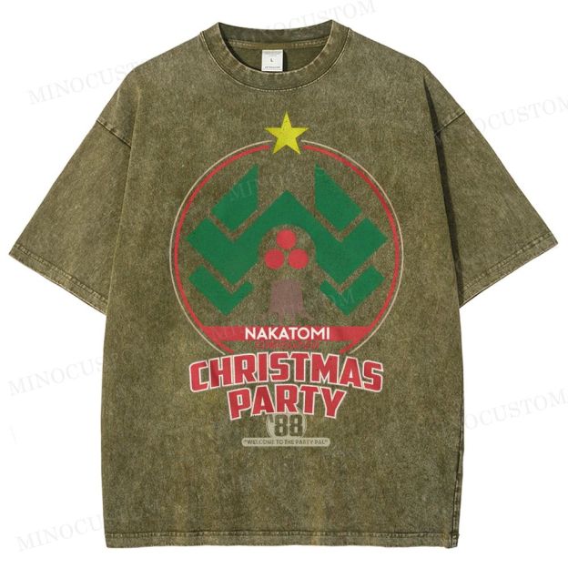 Nakatomi Christmas Party  Washed T-Shirt 