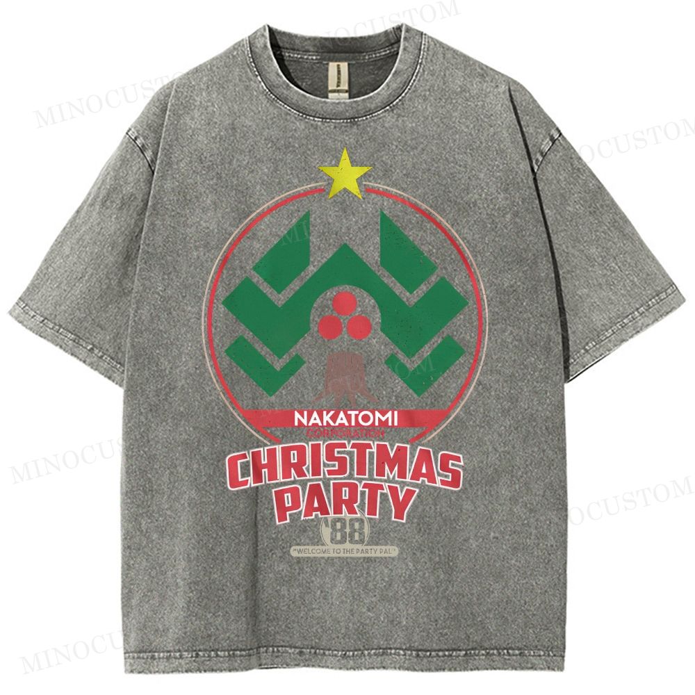 Nakatomi Christmas Party  Washed T-Shirt 