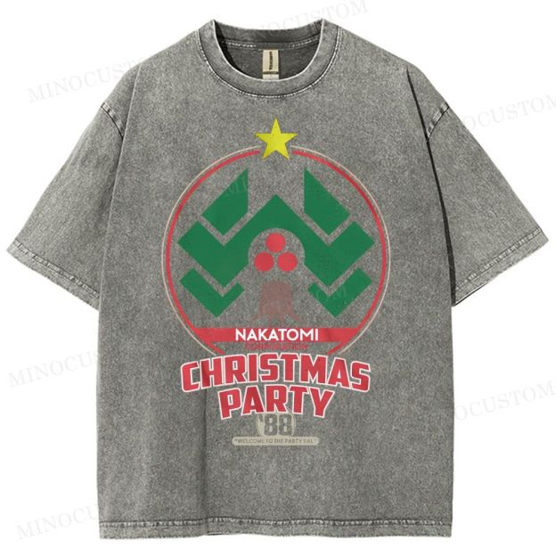 Nakatomi Christmas Party  Washed T-Shirt 