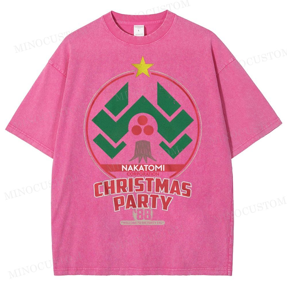 Nakatomi Christmas Party  Washed T-Shirt 