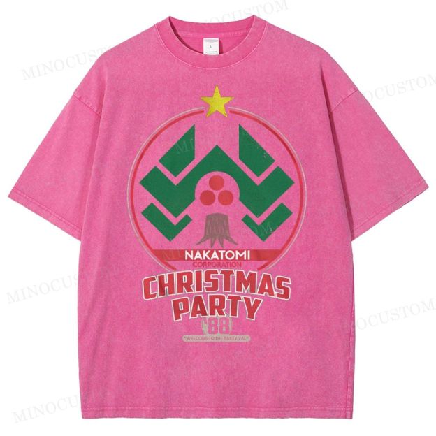 Nakatomi Christmas Party  Washed T-Shirt 