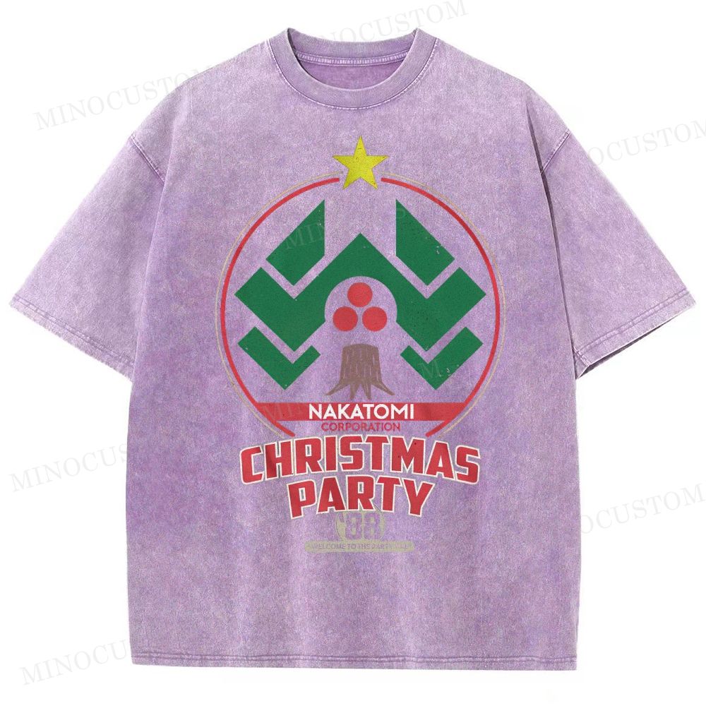 Nakatomi Christmas Party  Washed T-Shirt 
