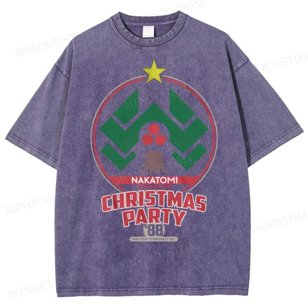 Nakatomi Christmas Party  Washed T-Shirt 