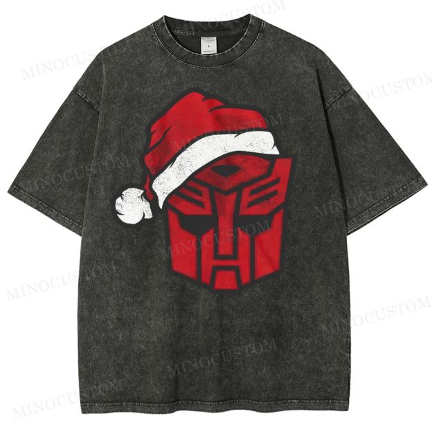 Transformers Autobot Santa Washed T-Shirt 