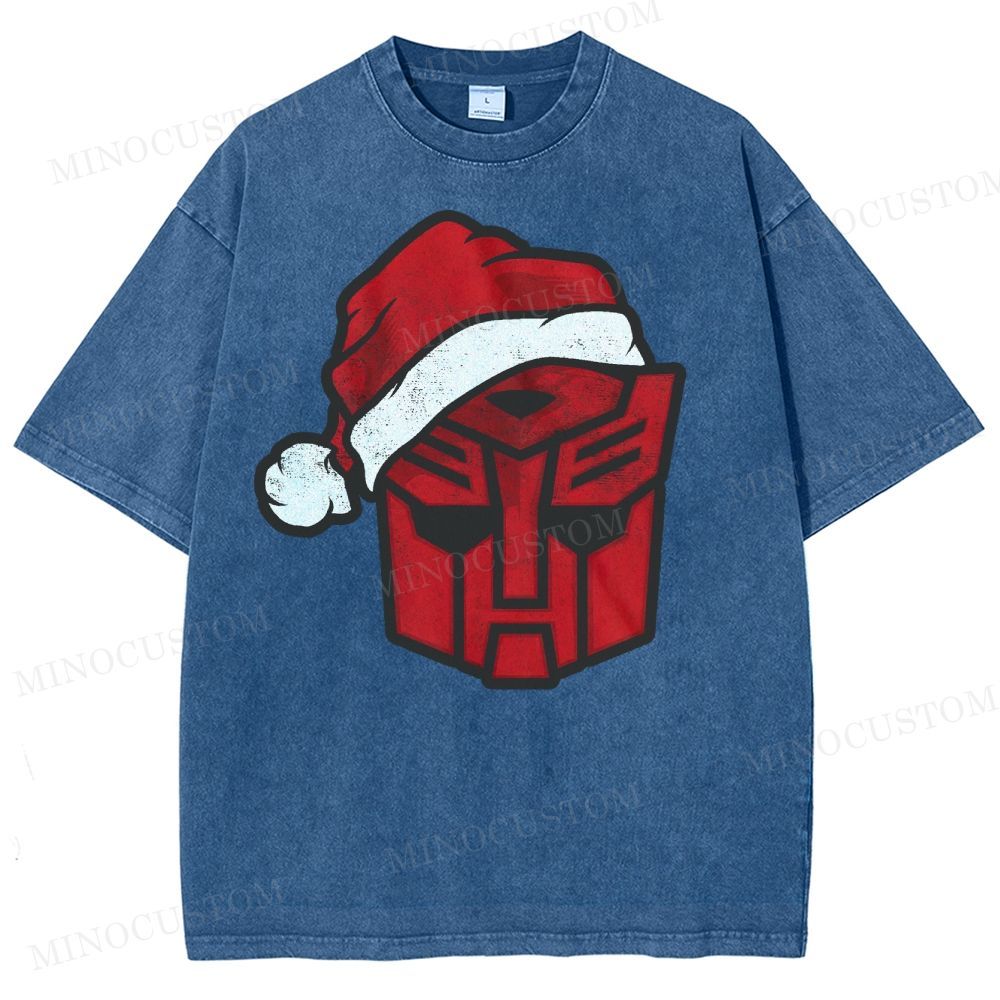 Transformers Autobot Santa Washed T-Shirt 
