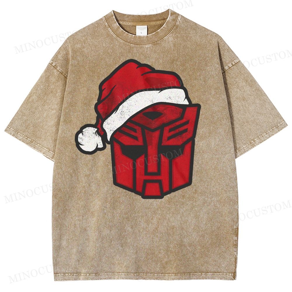 Transformers Autobot Santa Washed T-Shirt 