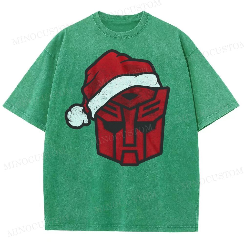 Transformers Autobot Santa Washed T-Shirt 