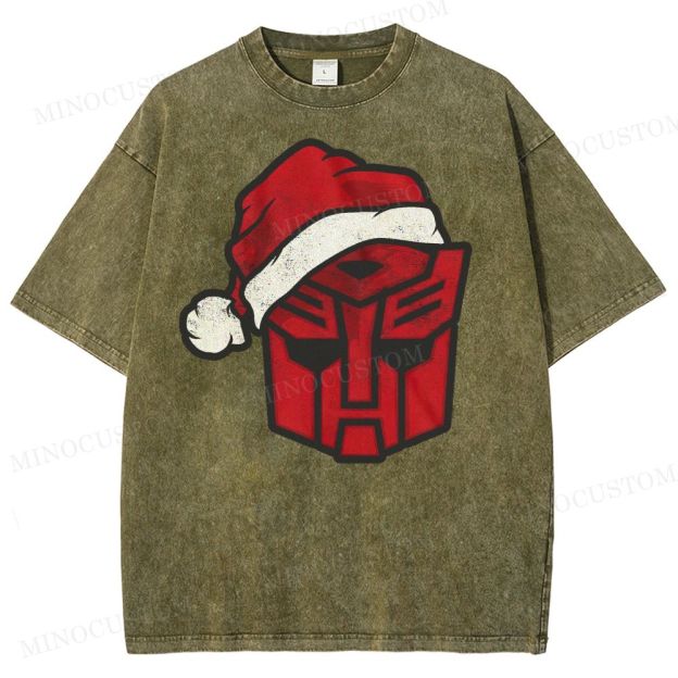 Transformers Autobot Santa Washed T-Shirt 