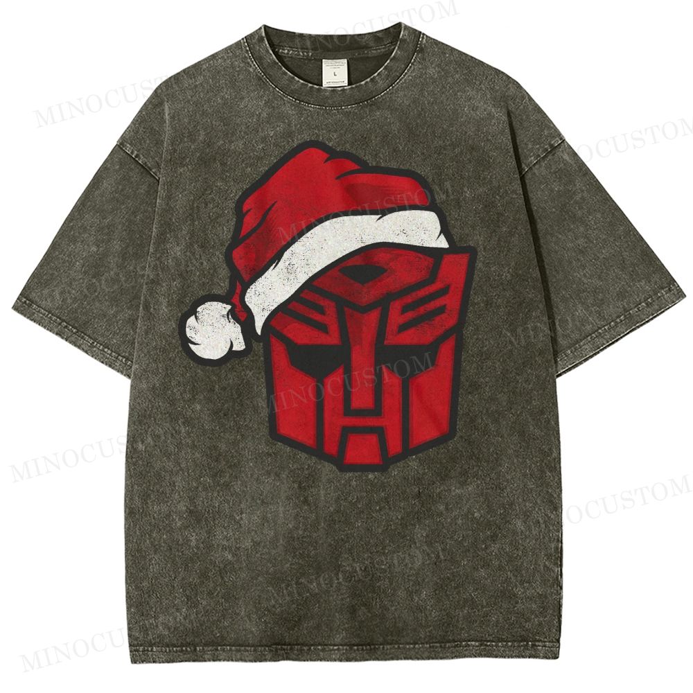 Transformers Autobot Santa Washed T-Shirt 
