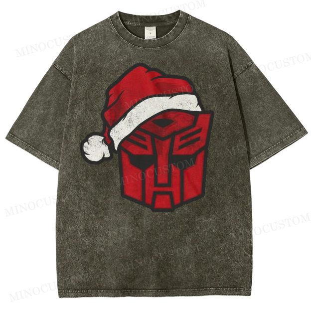 Transformers Autobot Santa Washed T-Shirt 