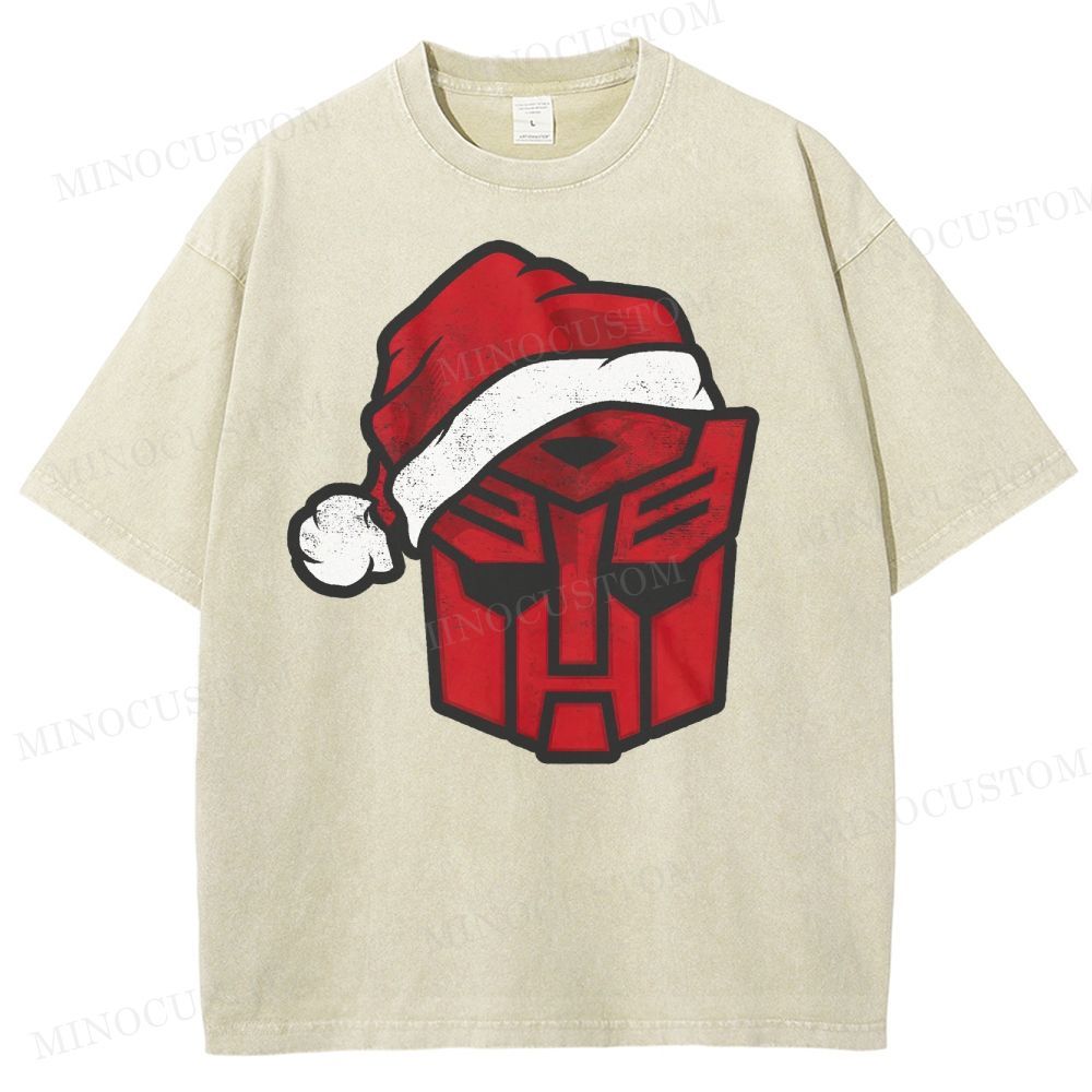 Transformers Autobot Santa Washed T-Shirt